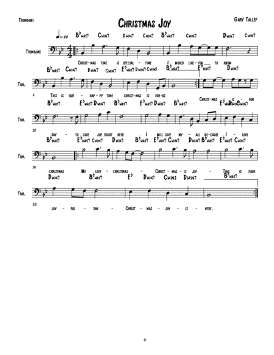 Christmas Joy Alto Saxophone scores gallery preview page 1