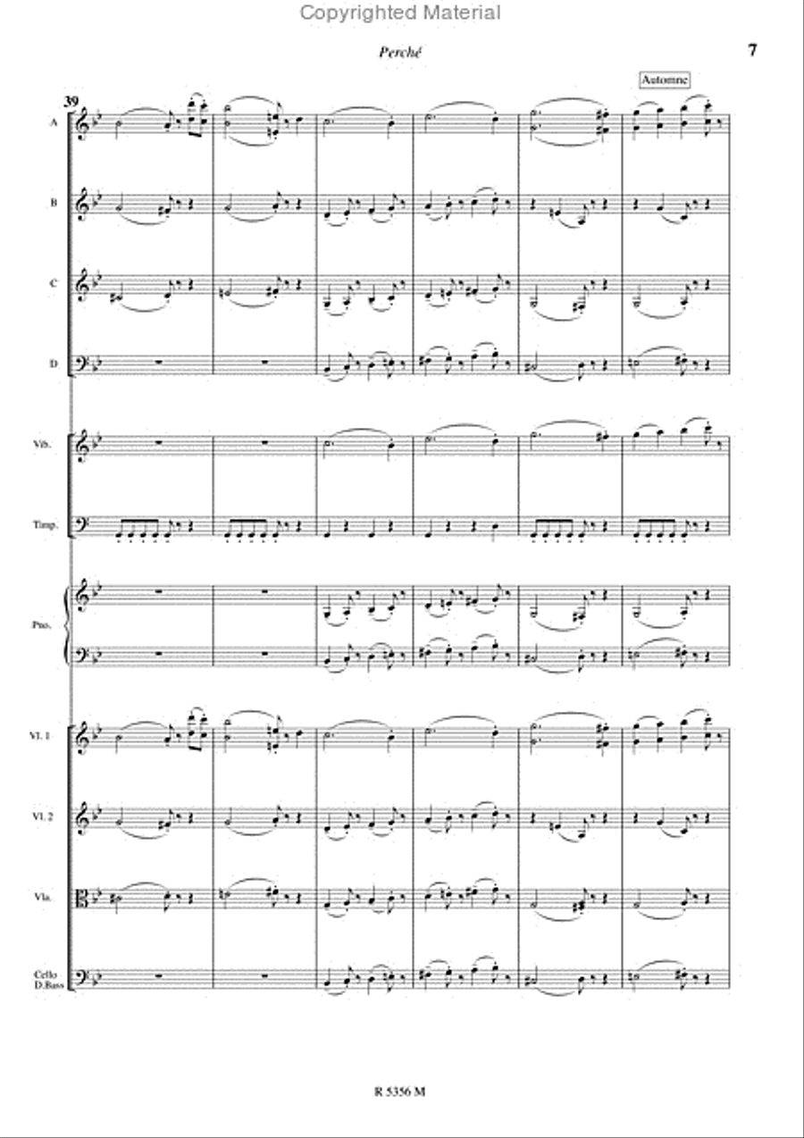 Perche (Version Orchestre Junior) Concert Band scores gallery preview page 8