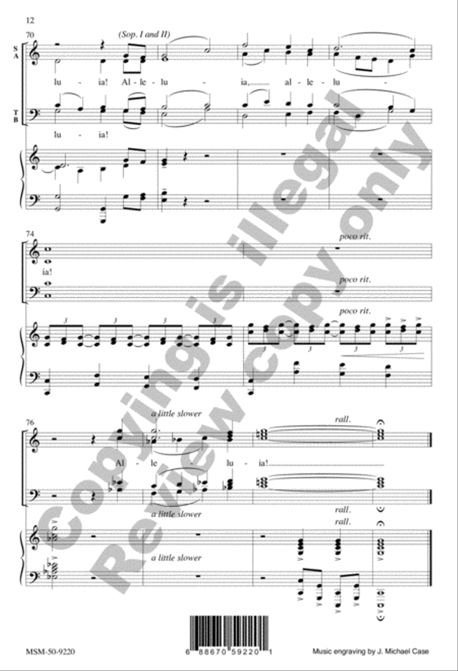 Angels Visit When We Sing 4-Part scores gallery preview page 12