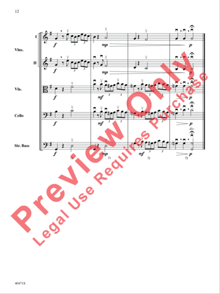 Sonata Pathetique String Orchestra scores gallery preview page 13