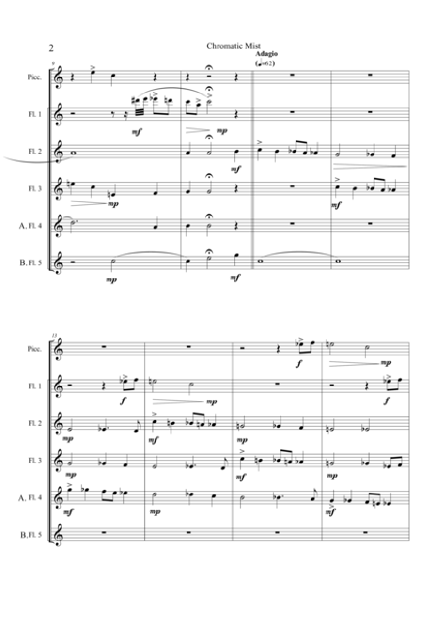 Chromatic Mist Small Ensemble scores gallery preview page 4
