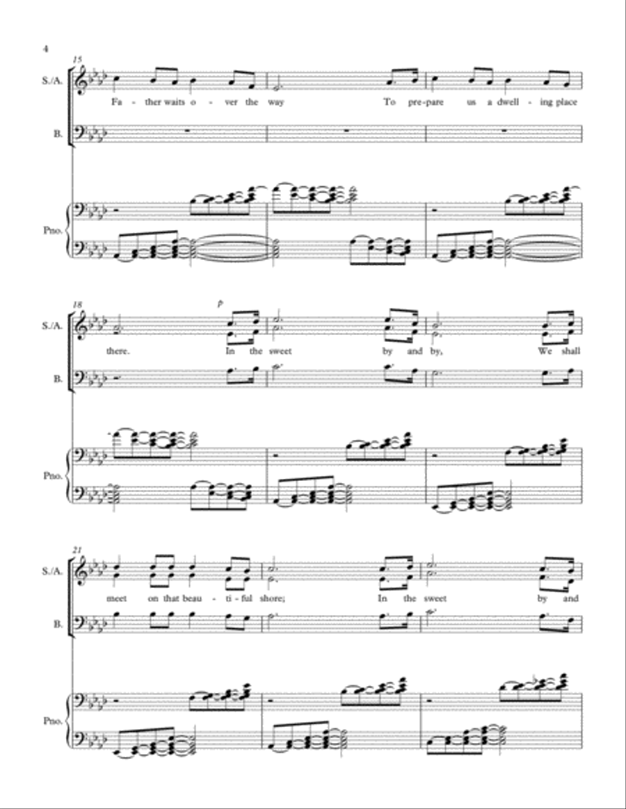 In The Sweet By And By 3-Part scores gallery preview page 4