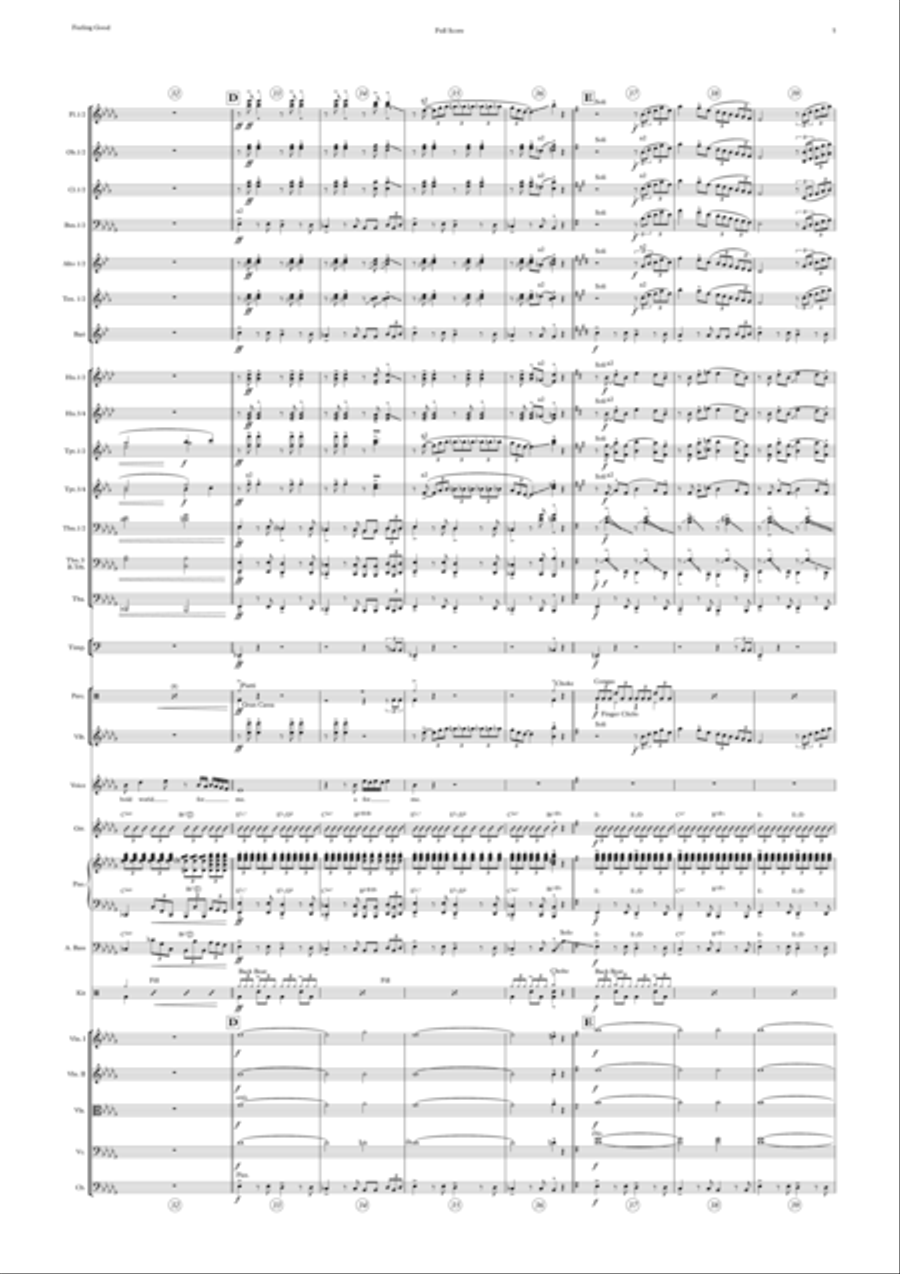 Feeling Good Full Orchestra scores gallery preview page 5