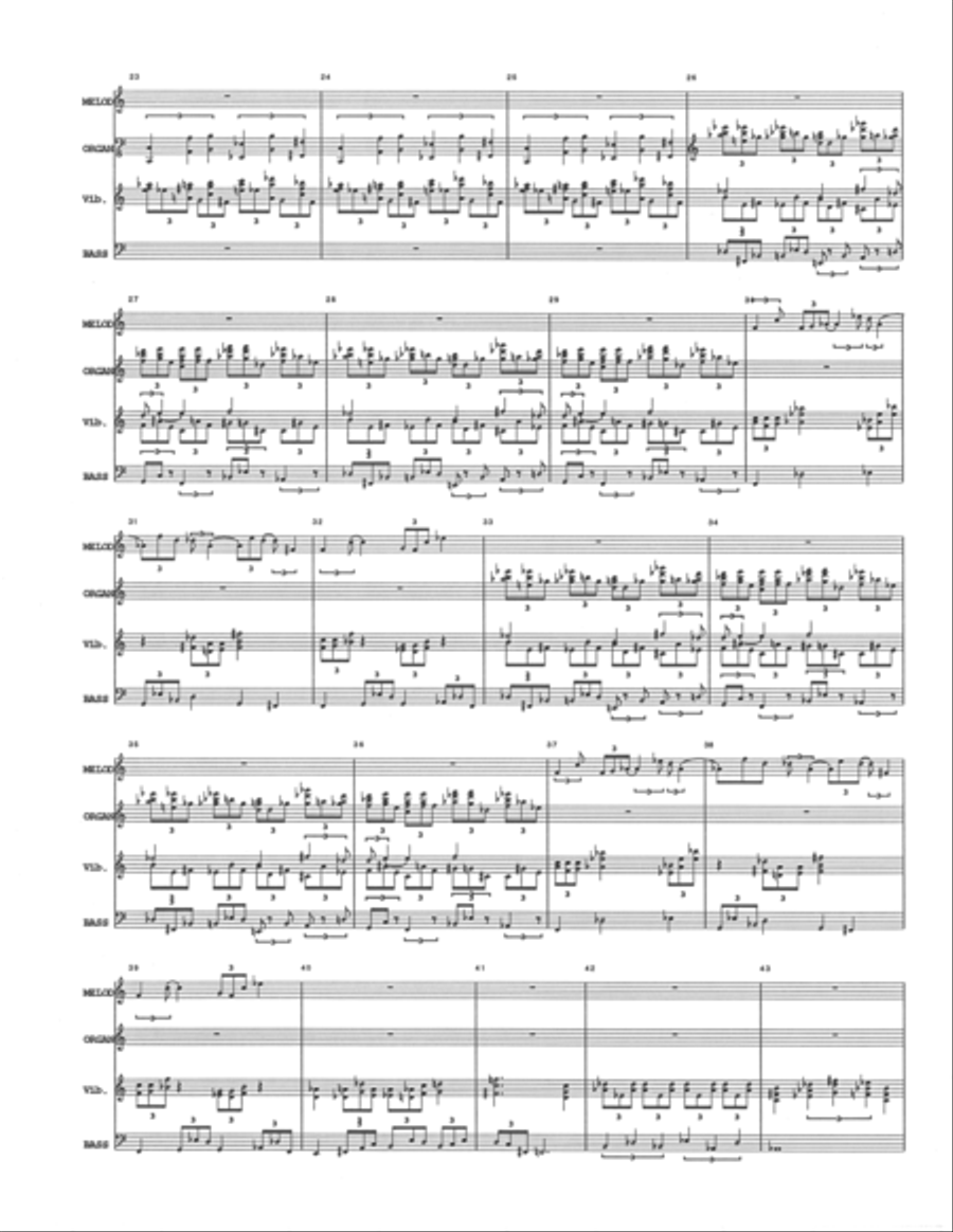 Anastasia - A reduction for four instruments Large Ensemble scores gallery preview page 2