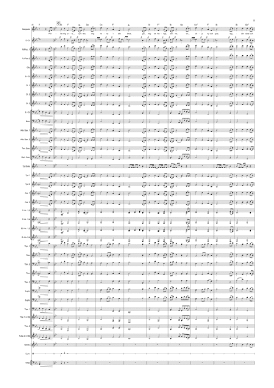 THE HOLY WINGS O SAVIOR / BRED DINA VIDA VINGAR Concert Band scores gallery preview page 5