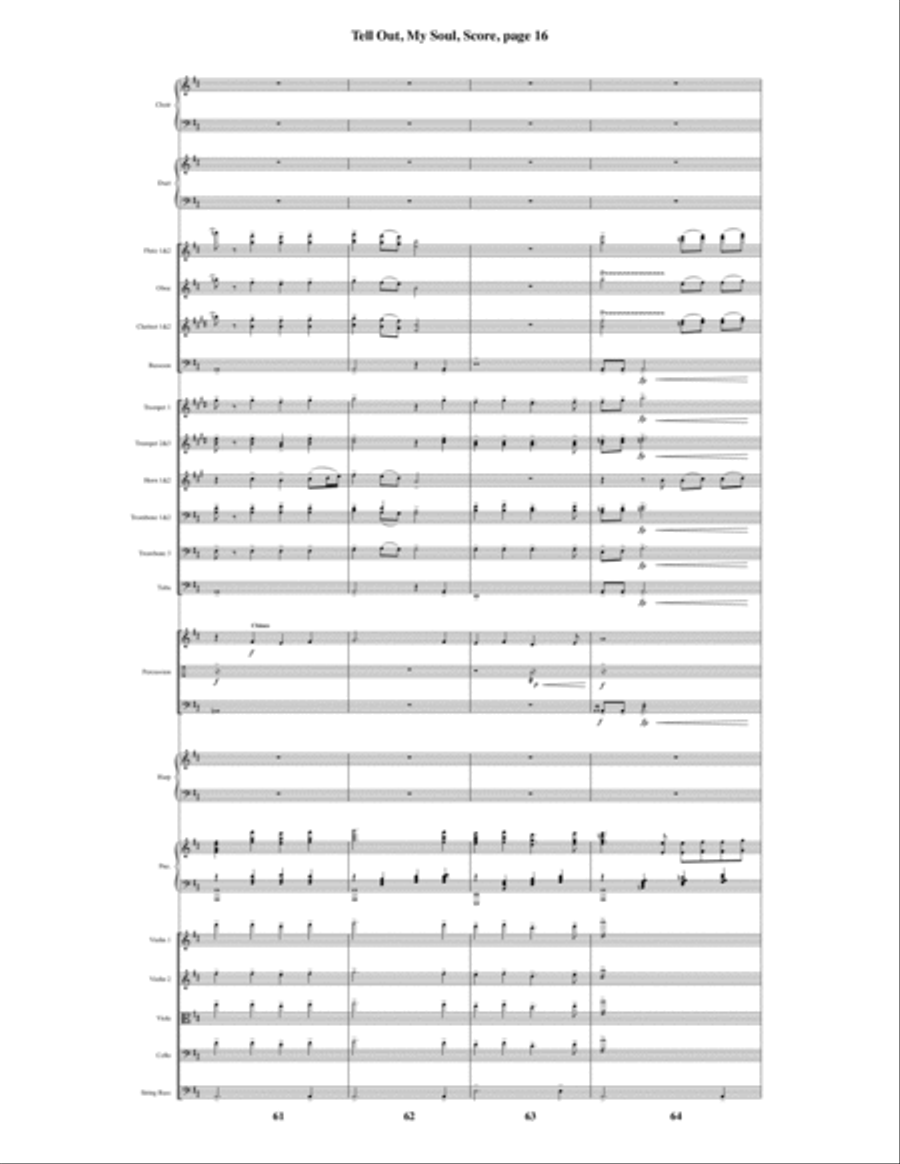 Tell Out, My Soul Tell Out, My Soul Choir scores gallery preview page 17