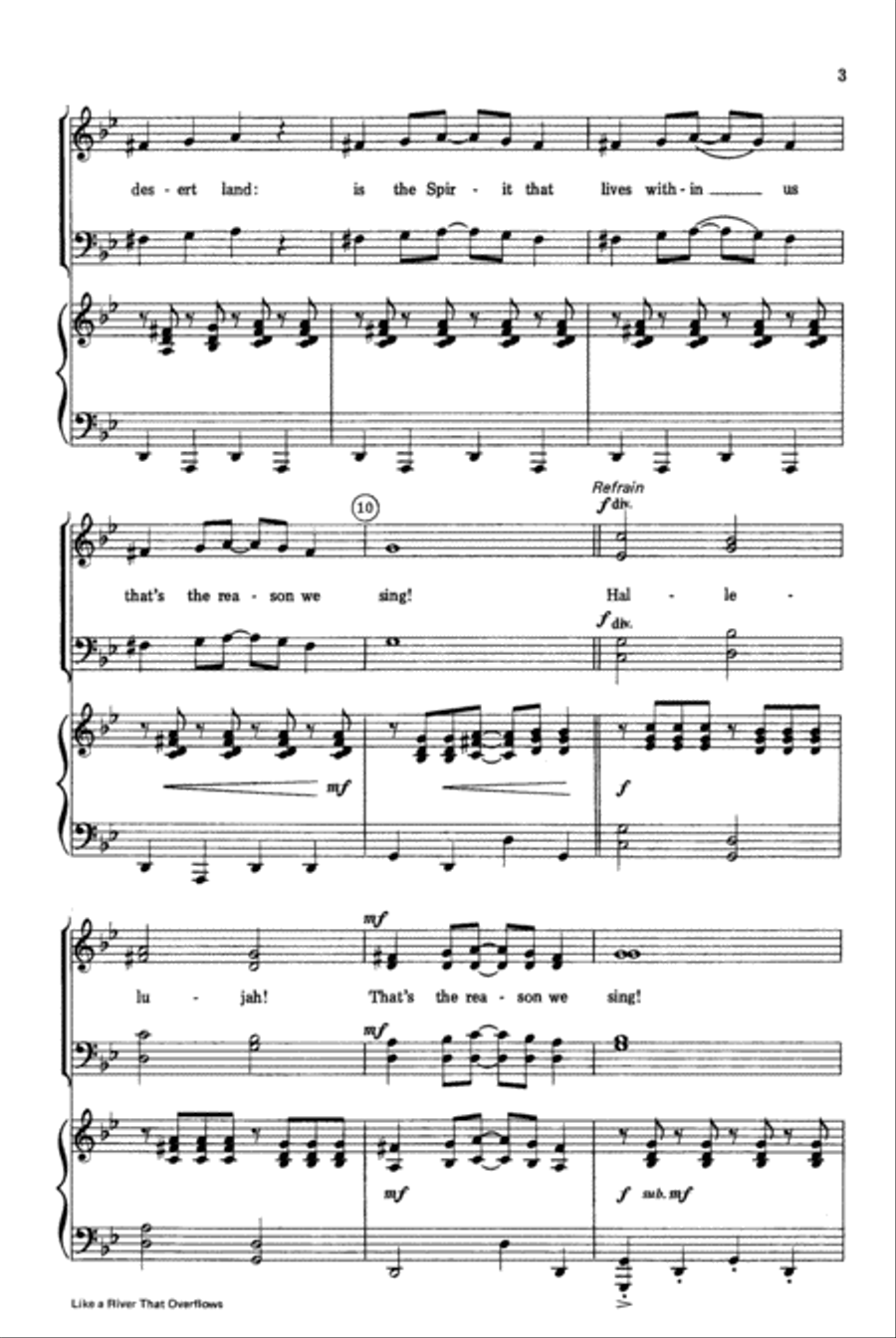 Like a River that Overflows 4-Part scores gallery preview page 3