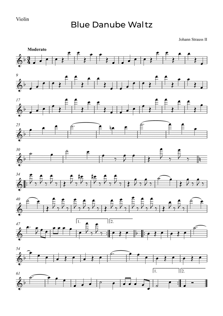 Blue danube violin cheap