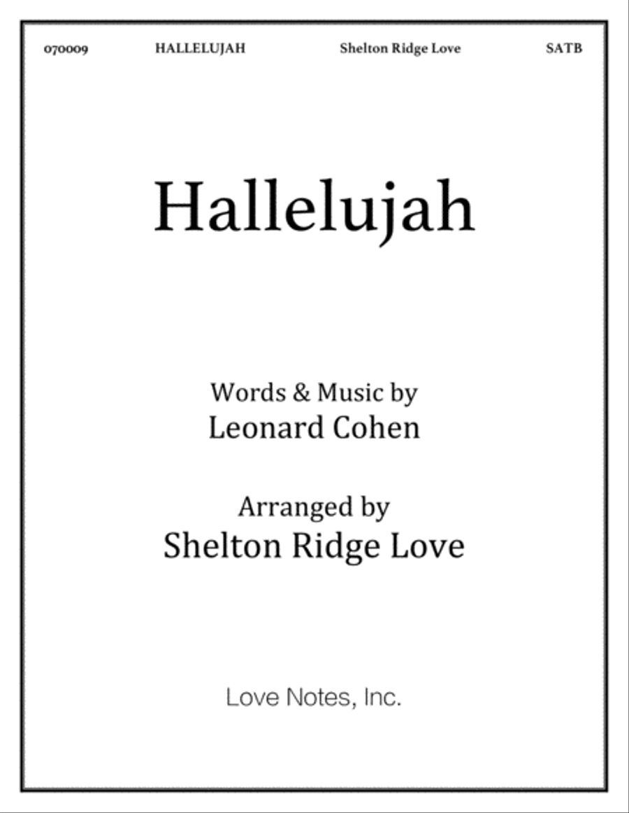 Book cover for Hallelujah