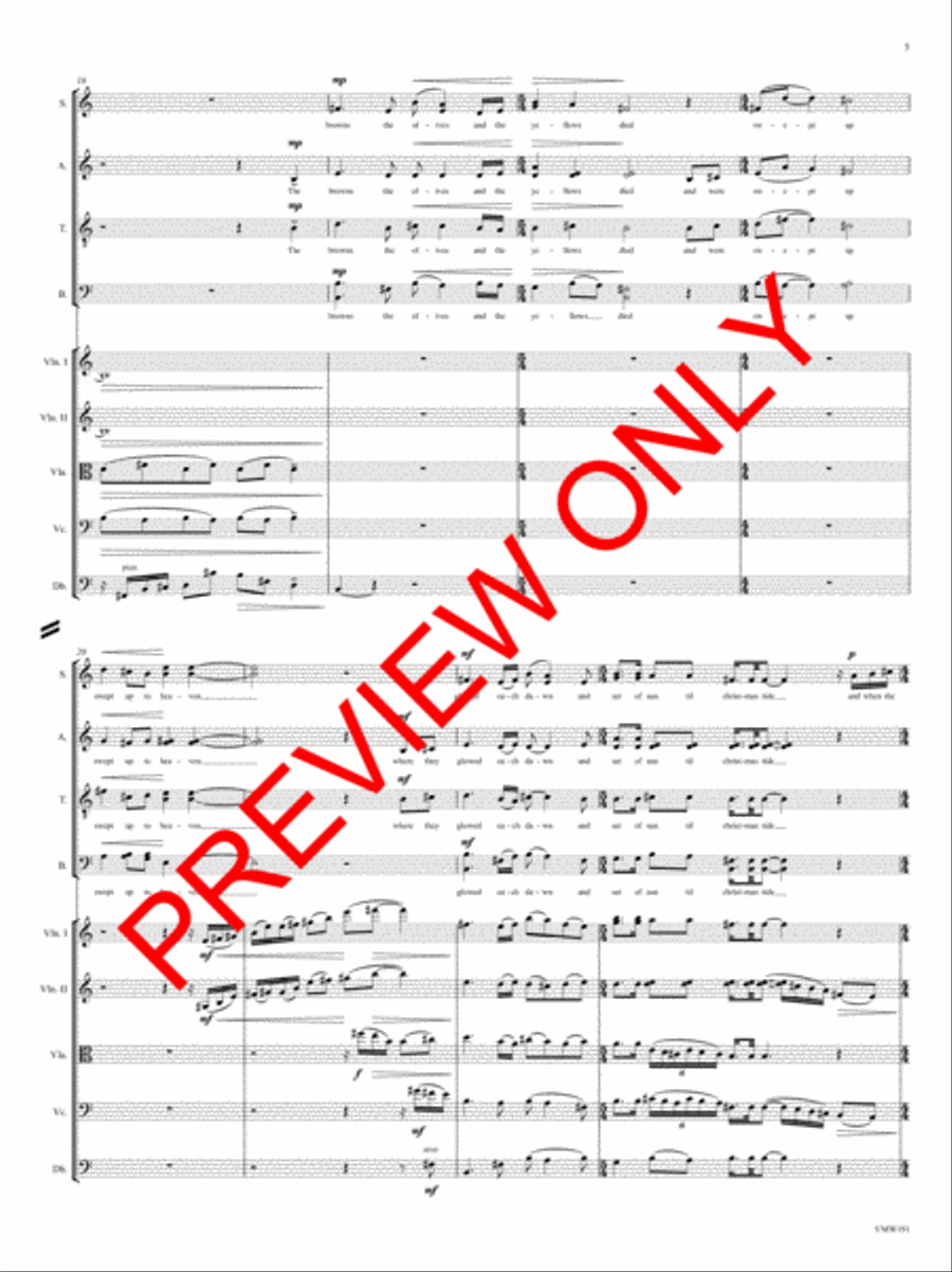 And Through the Winter 4-Part scores gallery preview page 6