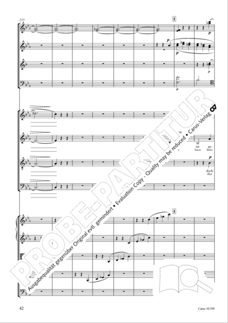Schicksalslied, Op. 54 4-Part scores gallery preview page 43