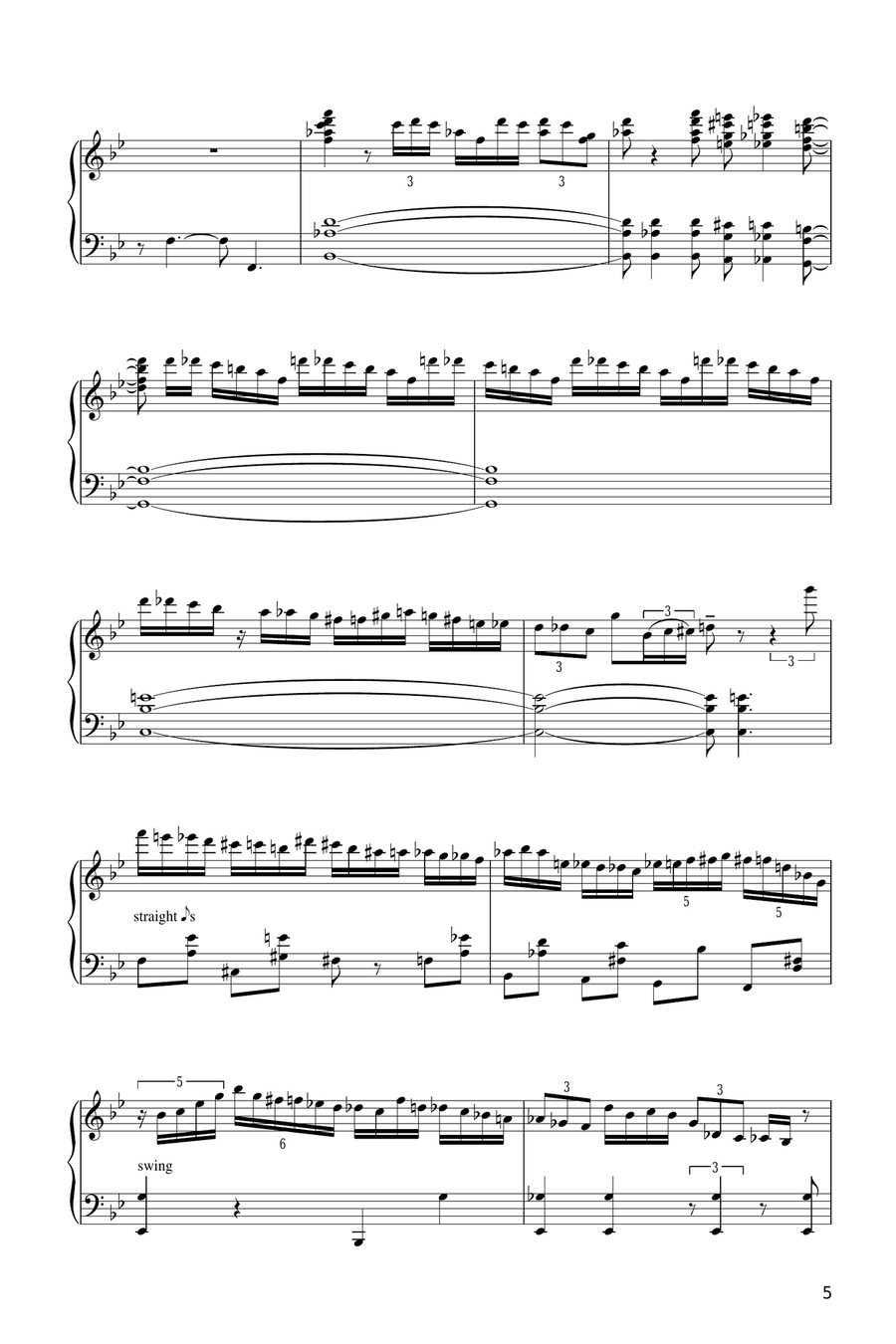 Moonglow Moonglow Piano Solo scores gallery preview page 5