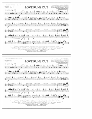 Love Runs Out - Trombone 1