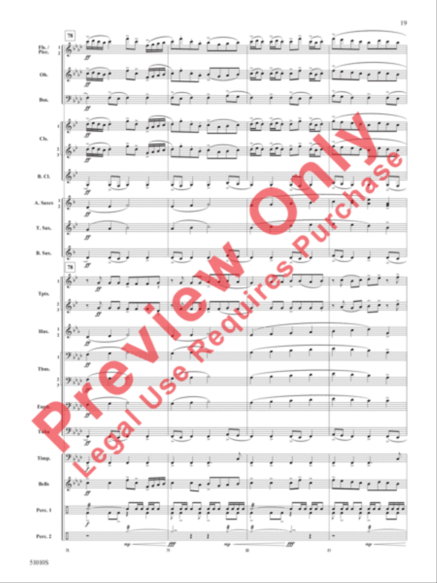 Sentinel Concert Band scores gallery preview page 20