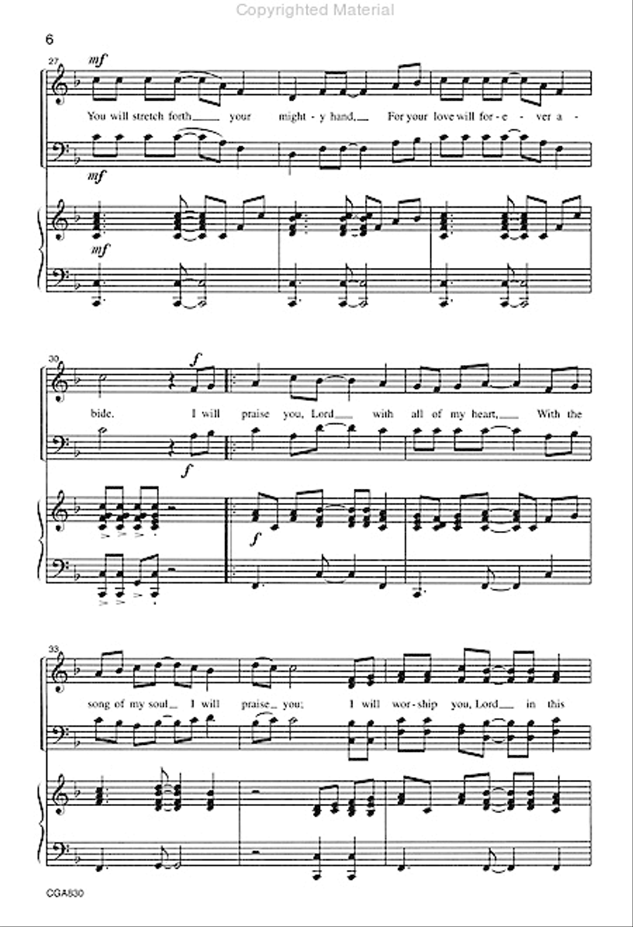 The Song of My Soul 4-Part scores gallery preview page 5