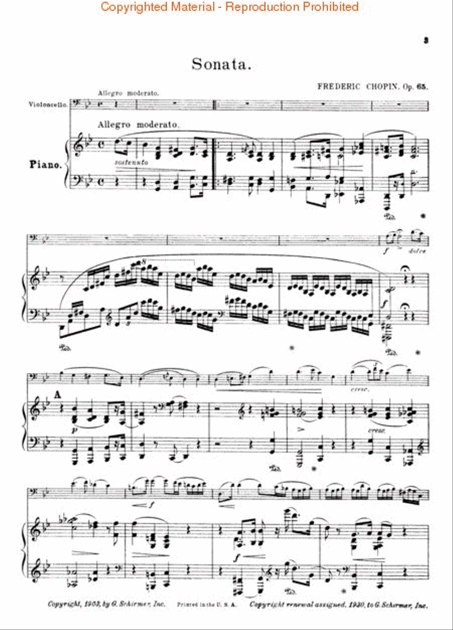 Sonata in G Minor, Op. 65 Piano Accompaniment scores gallery preview page 3