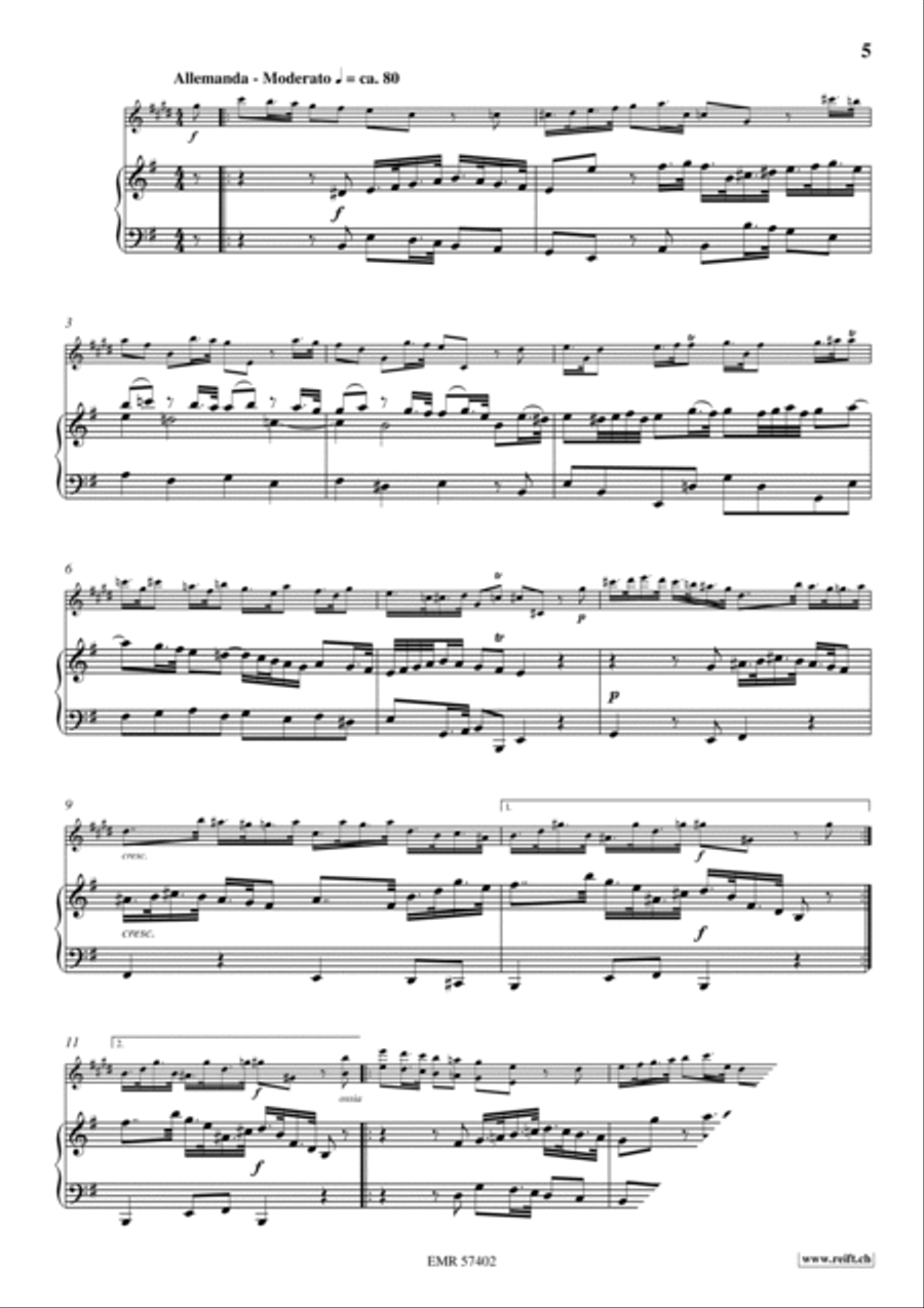 Sonata No. 4 Alto Saxophone scores gallery preview page 6