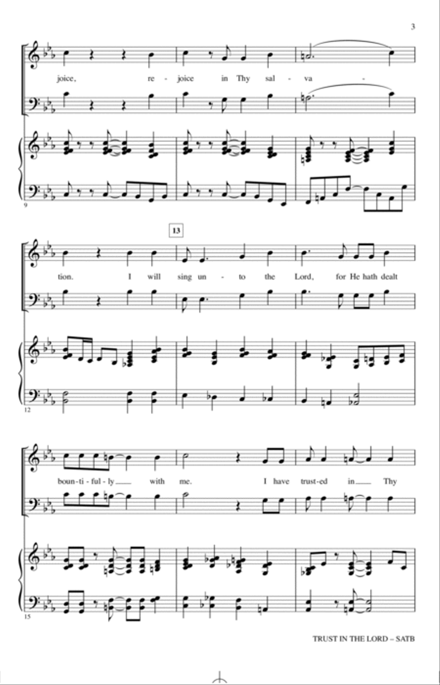 Trust In The Lord Trust In The Lord 4-Part scores gallery preview page 2