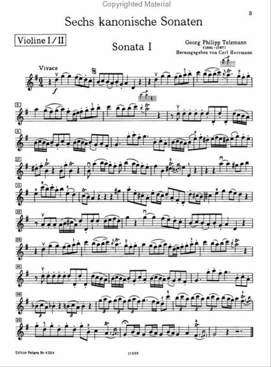 Canonic Sonatas