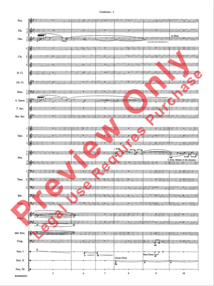 Ithaca (from The Odyssey (Symphony No. 2)) Concert Band scores gallery preview page 6