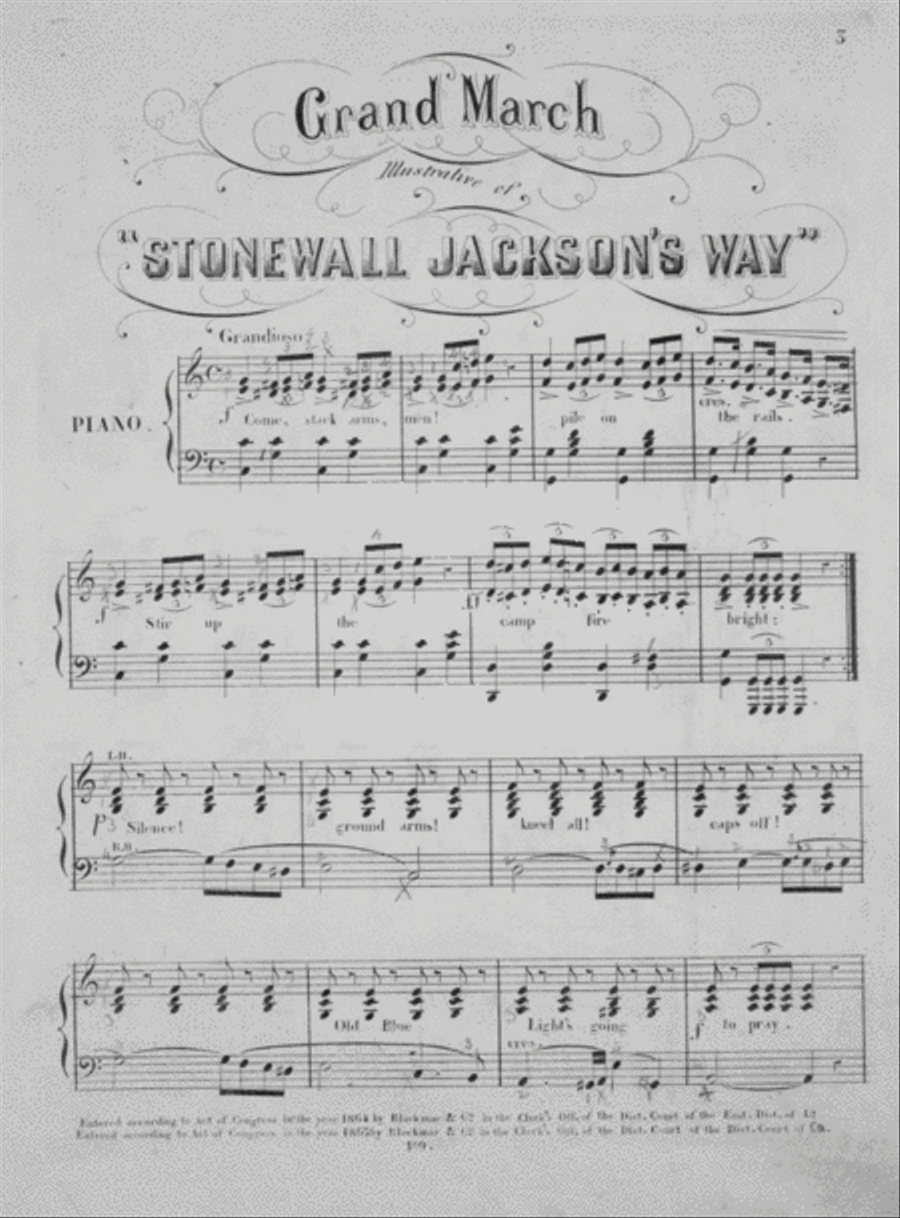 Stonewall Jackson's Grand March! Voice scores gallery preview page 2
