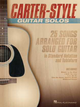 Book cover for Carter-Style Guitar Solos