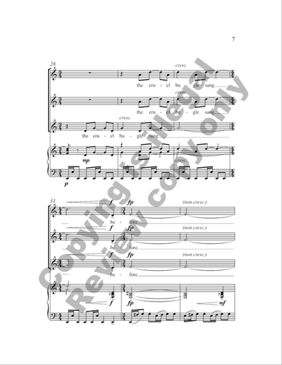 earthsongs: 4. All in green went my love riding SSA scores gallery preview page 12