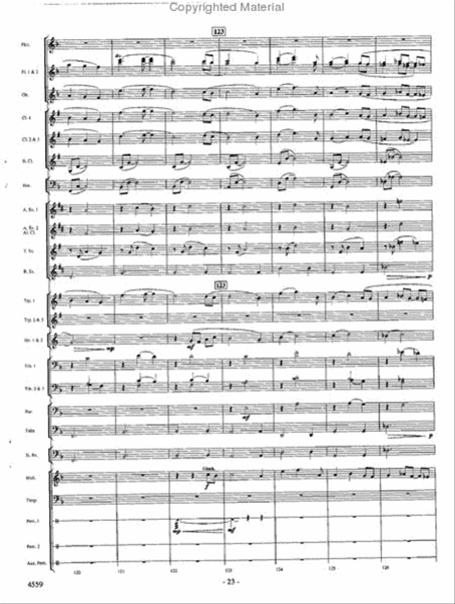 Into the Raging River Into the Raging River Concert Band scores gallery preview page 22