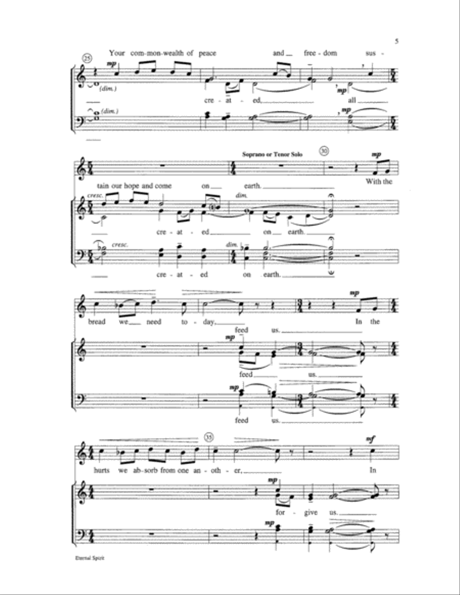 Eternal Spirit Choir scores gallery preview page 5