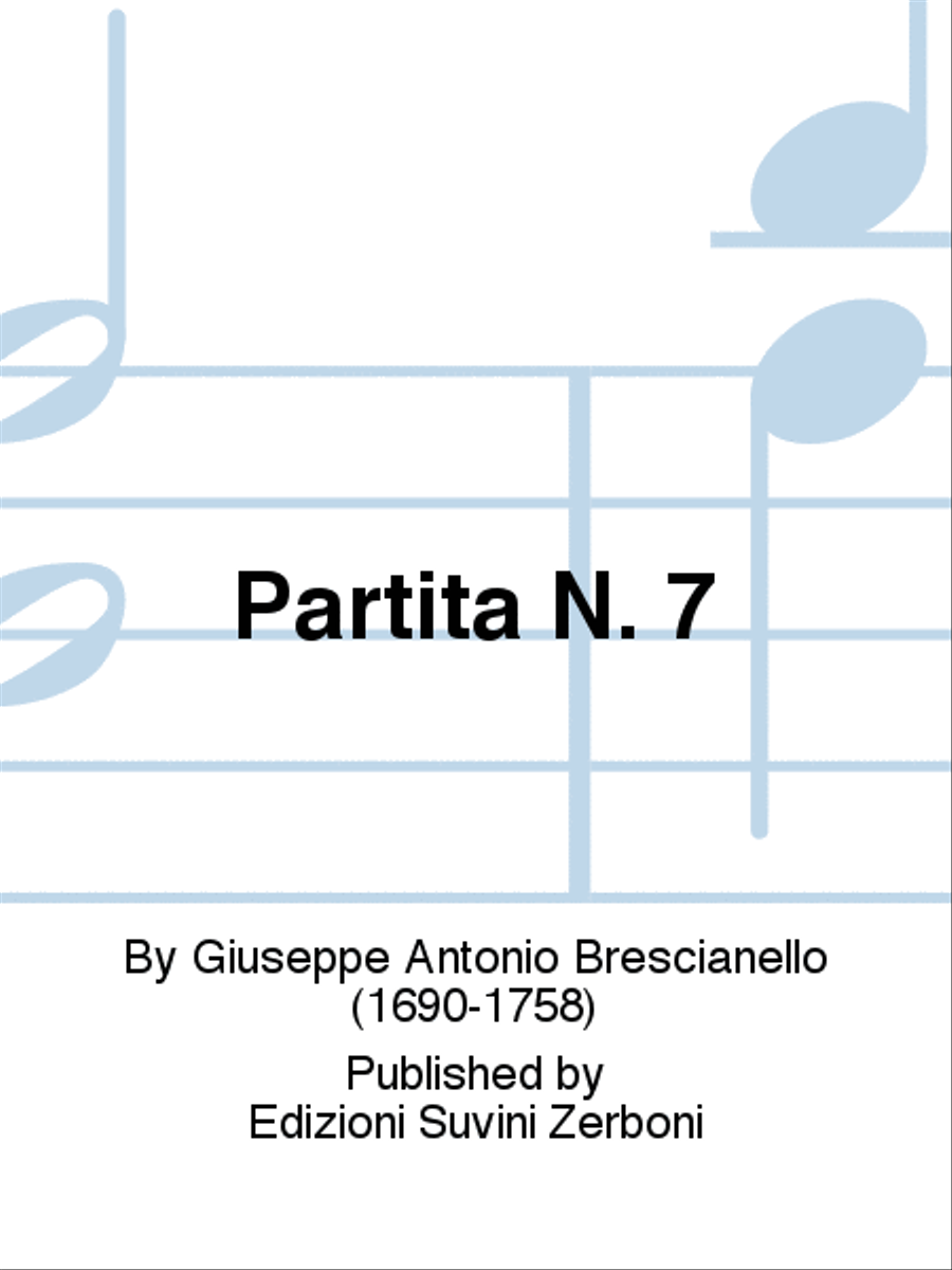 Partita N. 7 Classical Guitar scores gallery preview page 1