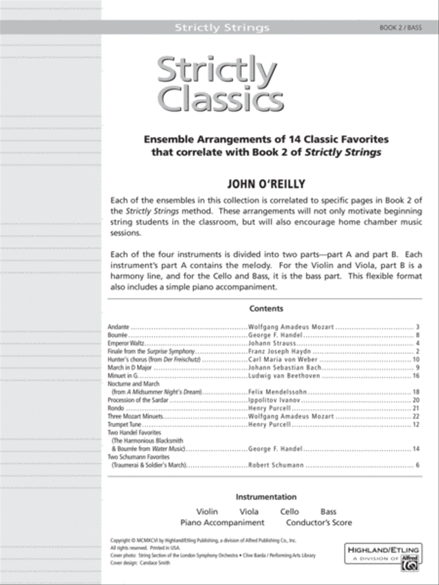 Strictly Classics, Book 2 Chamber Orchestra scores gallery preview page 2