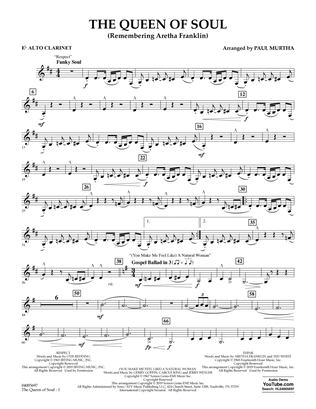 The Queen Of Soul (arr. Paul Murtha)- Conductor Score (Full Score) - Eb Alto Clarinet