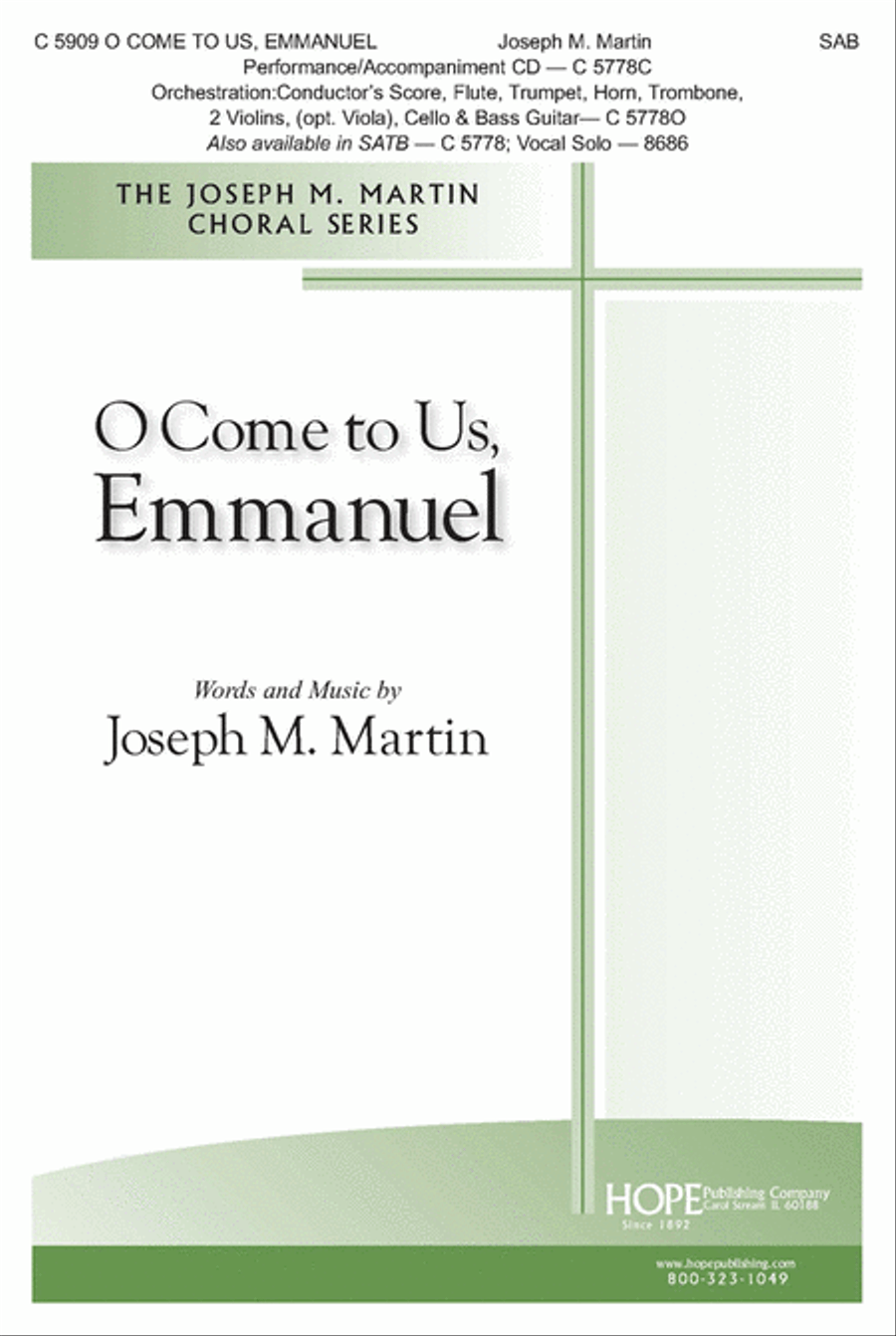 O Come to Us, Emmanuel 3-Part scores gallery preview page 1