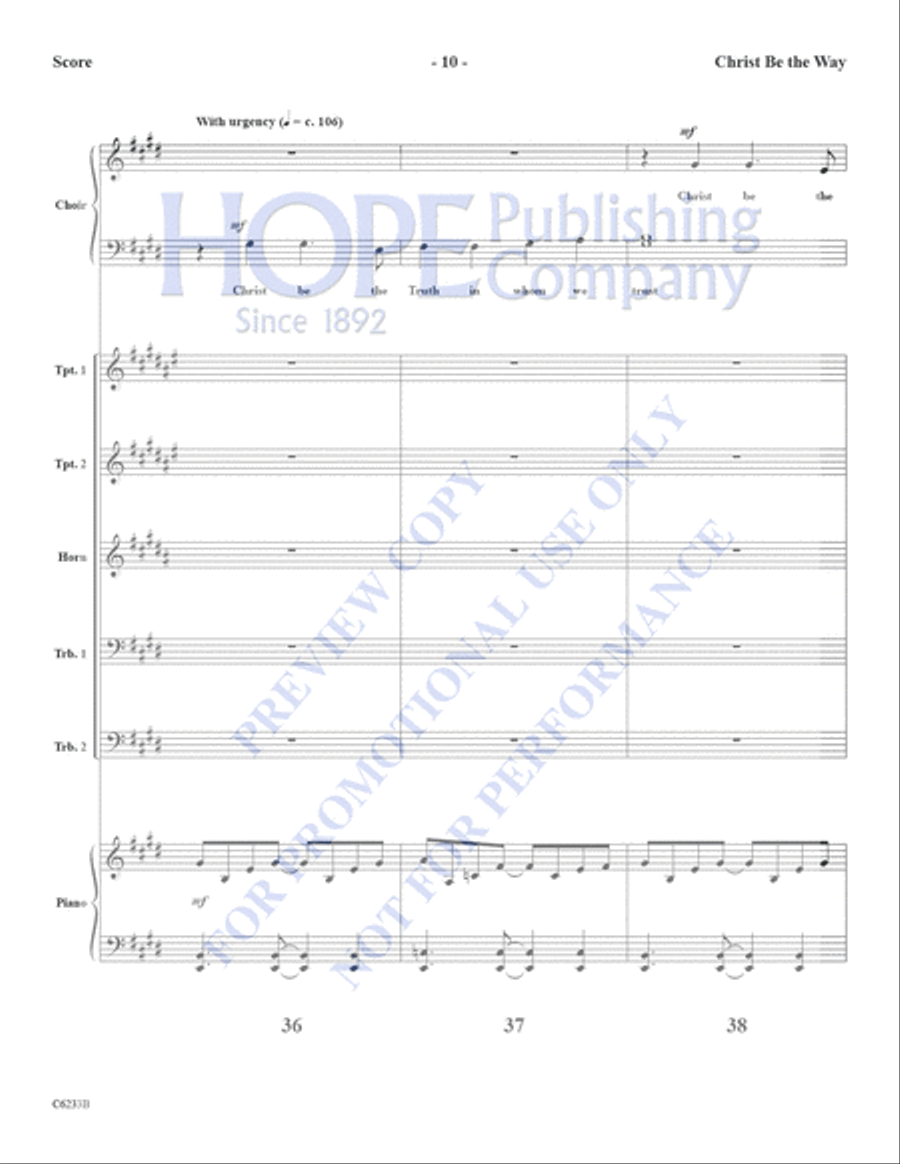 Christ Be the Way Christ Be the Way Choir scores gallery preview page 11