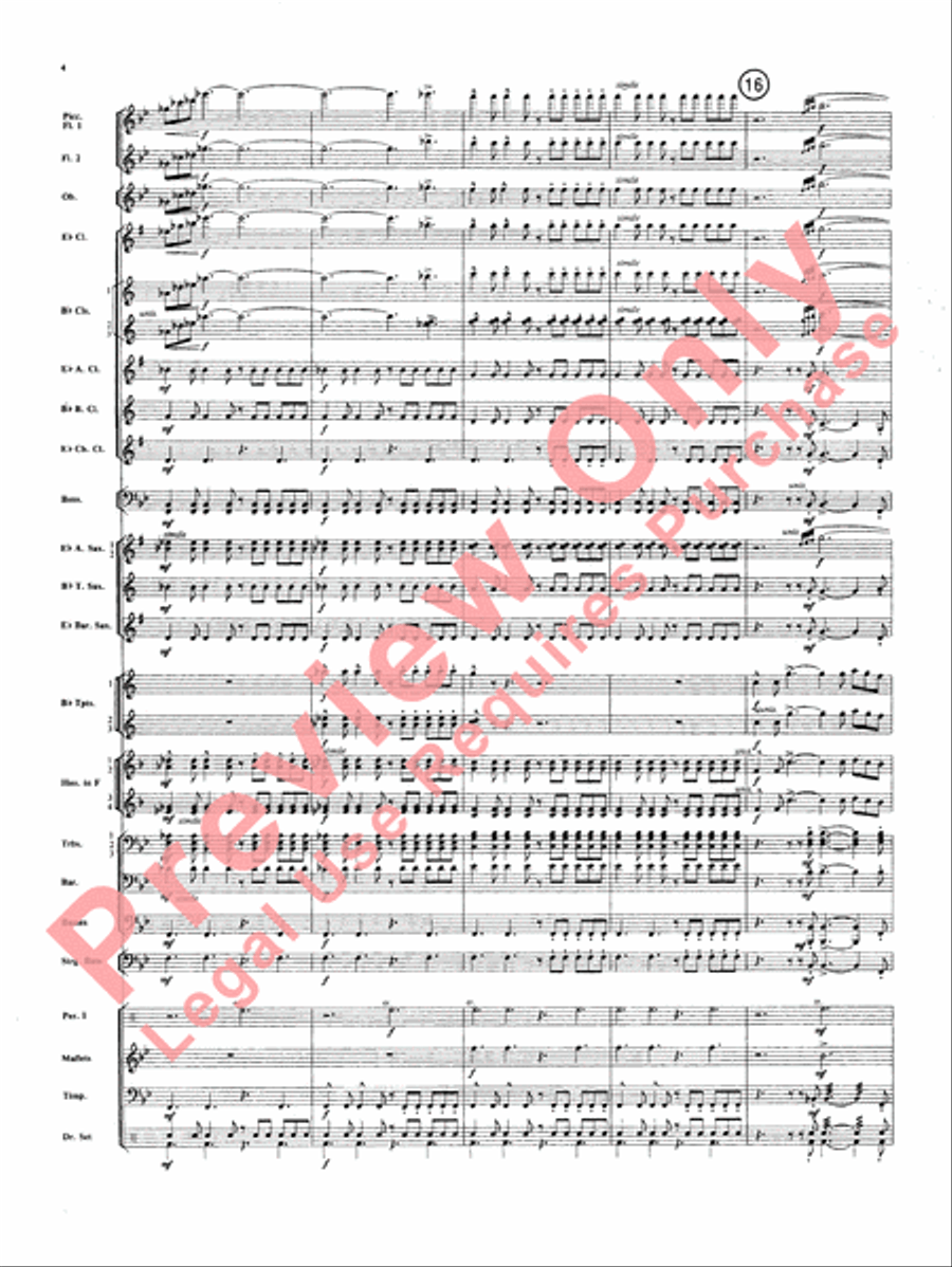 Superman Superman Concert Band scores gallery preview page 5