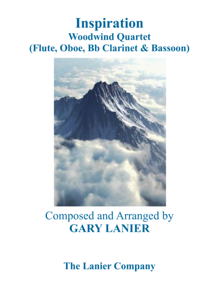 INSPIRATION (Woodwind Quartet – Flute, Oboe, Clarinet, Bassoon with Score and Parts) image number null