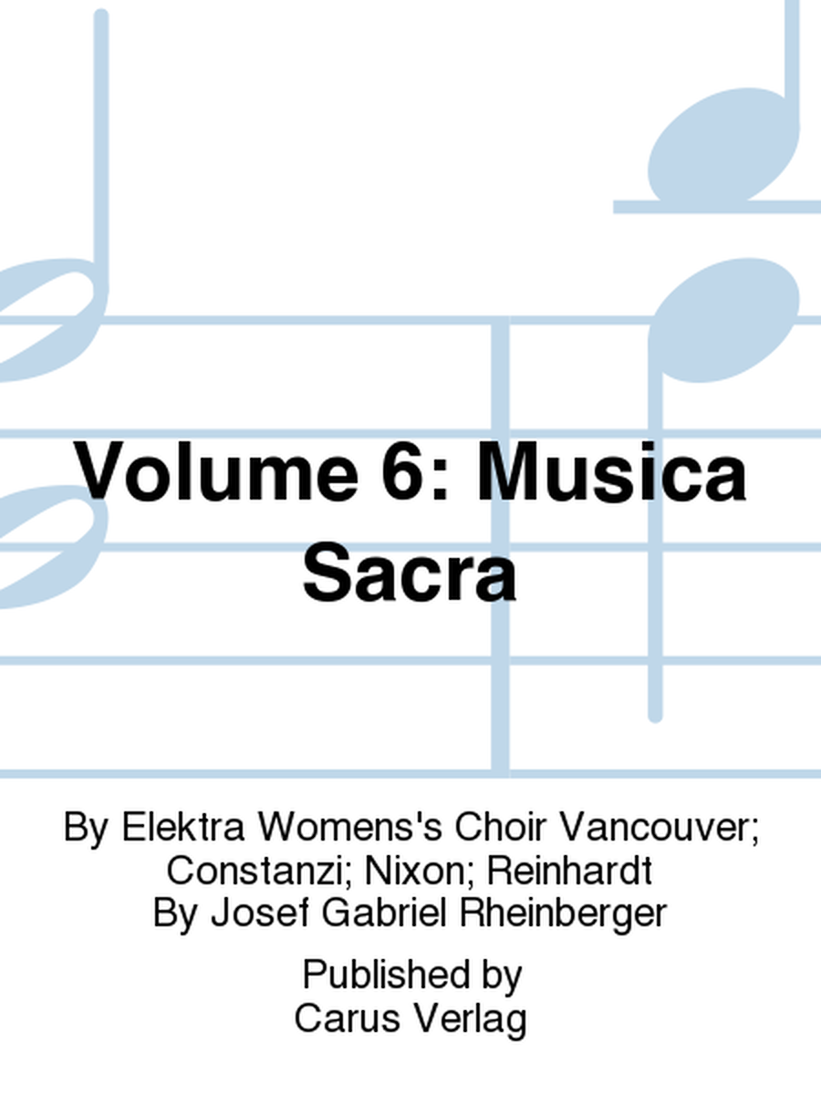 Volume 6: Musica Sacra