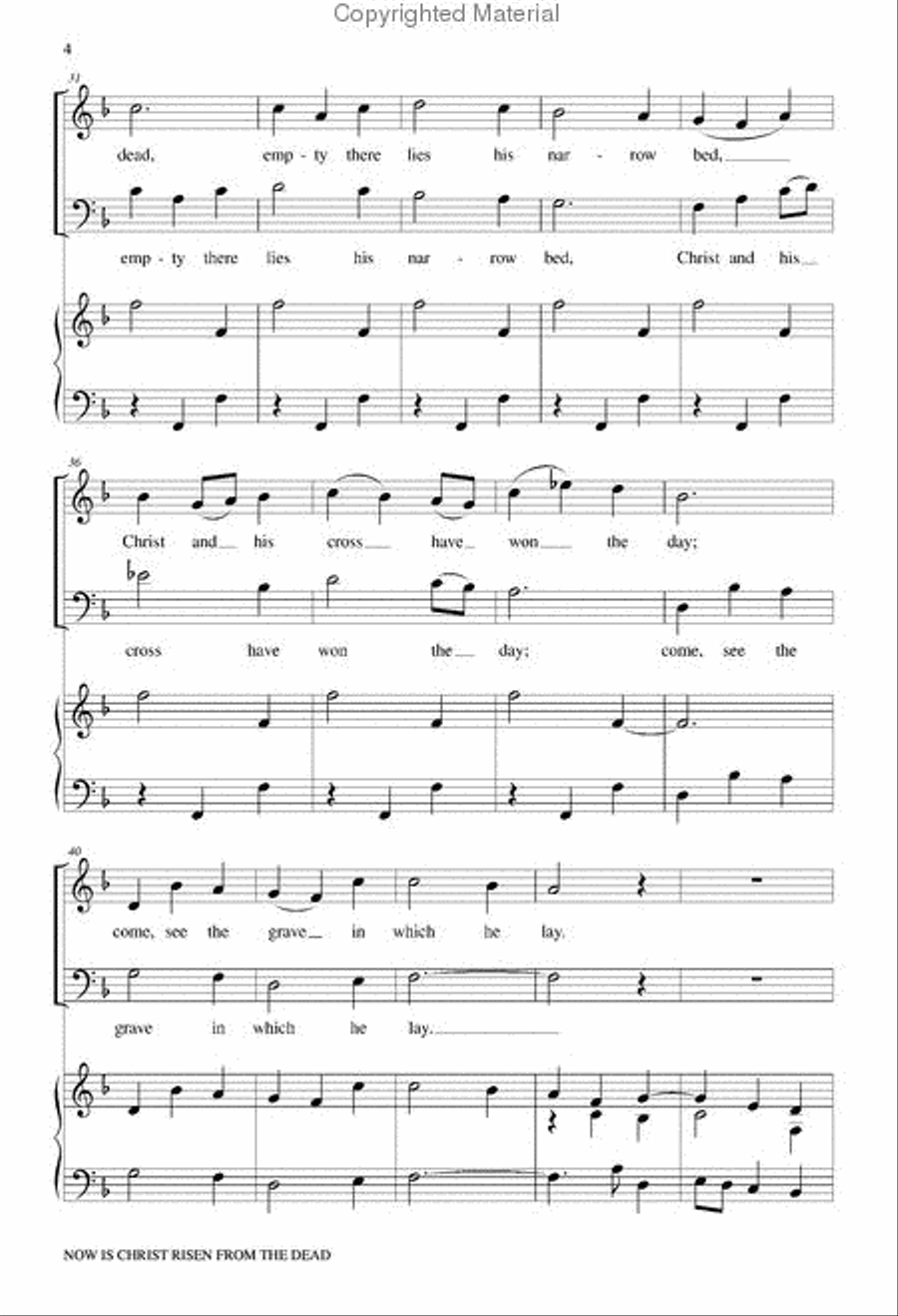Now Christ Is Risen from the Dead 2-Part scores gallery preview page 2