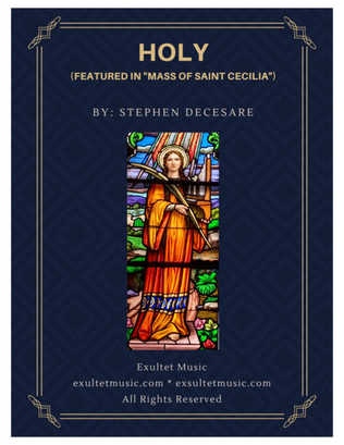 Book cover for Holy (from "Mass of Saint Cecilia")