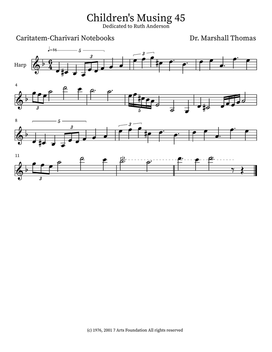 Children's Musing 45 Small Ensemble scores gallery preview page 3