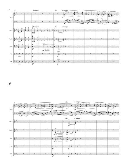 Rachmaninoff Piano Concert No. 2, I. Moderato - arranged for solo piano and string orchestra