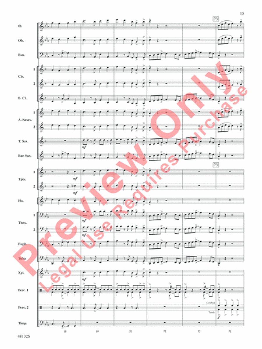 Flamingo Road Concert Band scores gallery preview page 16
