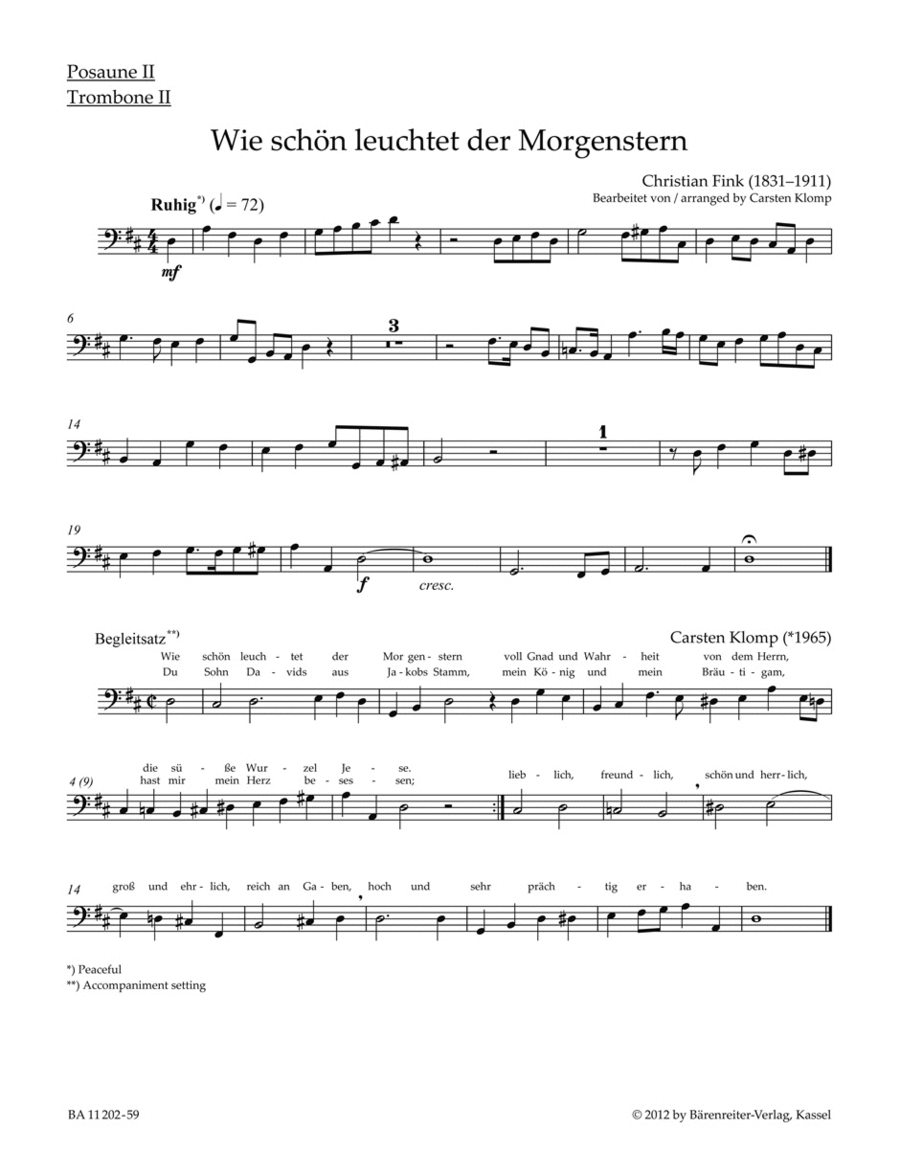 organ plus brass, Volume II: Five Chorale Preludes of the Romantic Period Organ scores gallery preview page 1
