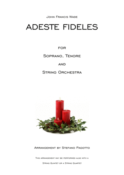 Adeste Fideles for soprano, tenore and string orchestra image number null