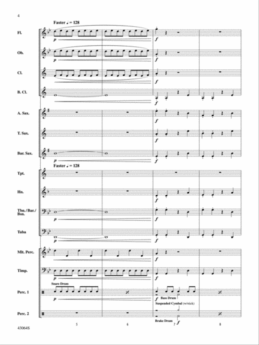 Thor's Hammer: Score Concert Band scores gallery preview page 4