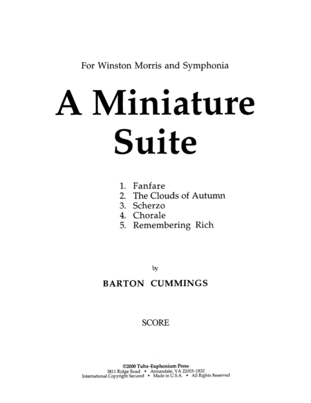 A Miniature Suite