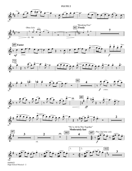 High School Musical - Flute 2