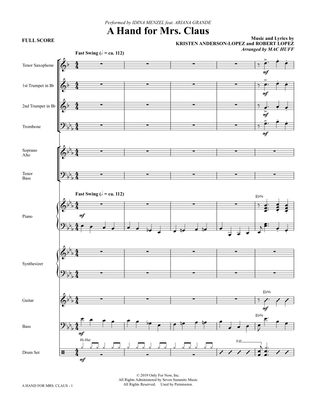 Book cover for A Hand For Mrs. Claus (arr. Mac Huff) - Full Score