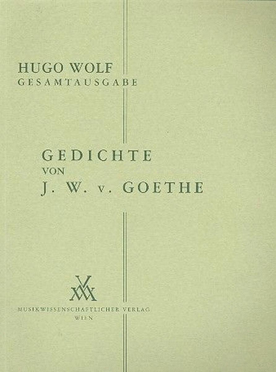 Gedichte von Johann Wolfgang von Goethe