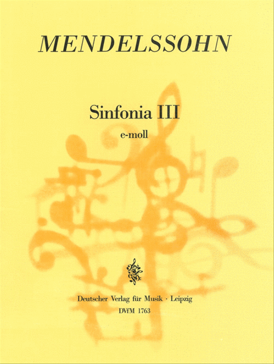 Sinfonia III in E minor MWV N 3